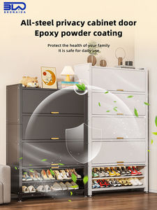 Armoire à chaussures en métal avec revêtement en poudre et cadre en acier robuste pour l'entrée d'un <span class=keywords><strong>appartement</strong></span> et les projets de <span class=keywords><strong>location</strong></span> - Product Image 3