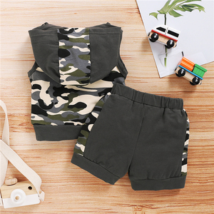 Benutzer definierte Tarnung Kleidung Kinder Baby Boy Kleidung Sets Jungen Kleidung Sets Neugeborene Baby Boy Shorts Set - Product Image 2