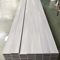 Planches de terrasse WPC co-extrudées circulaires creuses, disponibles en OEM, sur mesure, pour extérieur