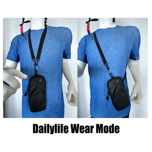 Pochette de bras réglable en PU pour le sport, le cyclisme et la course à pied, avec poches zippées, pour téléphone portable - Product Image 6