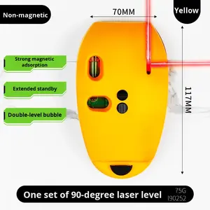 Высокоточный мини-Инфракрасный транспортир, уровень мощного света, Зеленая лазерная линия, транспортир промышленного класса, автоматическое выравнивание - Product Image 3