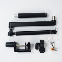 Support de microphone professionnel rotatif à 360 degrés pour bureau, bras articulé robuste en aluminium, support de micro