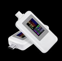 Probador USB con Pantalla a Color Tipo-C KWS-1902C, Corriente de 0-5A, Voltaje de 4-30V, Medidor de Potencia, Detector de Batería Móvil