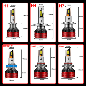 Bombilla LED para Faros Delanteros de Automóvil YHKOMS Super Brillante de 180 W, Bombilla LED para Automóvil 9005 9006 H7 H4, Luces para Automóvil H11, Bombilla LED para Automóvil H4, Lámpara para Automóvil Canbus 12 V 24 V - Product Image 6