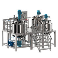 Máquina para Hacer Crema Facial Cosmética, Proyecto Llave en Mano, Mezclador Emulsionante al Vacío, Homogeneizador de Alto Cizallamiento para Producción de Cuidado de la Piel