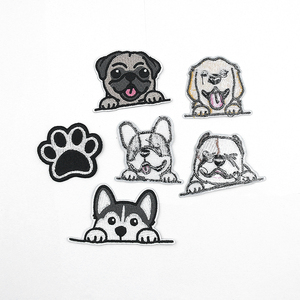 Bán buôn số lượng lớn sắt trên phim hoạt hình con chó các bản vá lỗi thêu sắt trên thêu các bản vá lỗi Puppy vá cho quần áo hat trang trí - Product Image 4