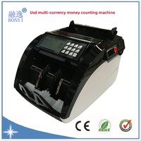 Compteur de billets AL-6100 multidevises Dollar Euro Dollar de Hong Kong Ringgit malaisien Baht thaïlandais Peso Lire Monnaies africaines