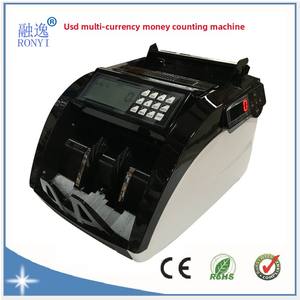 Compteur de billets AL-6100 multidevises Dollar Euro Dollar de Hong Kong Ringgit malaisien Baht thaïlandais Peso Lire Monnaies africaines - Product Image 6