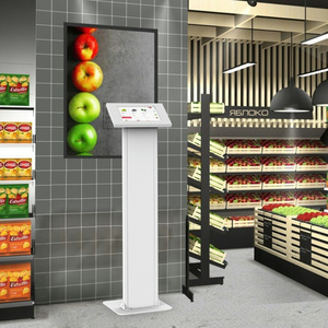 Soporte de Pie para Tablet de Metal Personalizado, 1200 mm de Altura, Compatible con <span class=keywords><strong>iPad</strong></span>, Diseño Moderno y Delgado, Colores Negro/Blanco Personalizables - Product Image 4