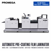 Máquina Laminadora de Película de Pre-revestimiento Eléctrica Automática para Papel y Plástico con Motor de Alta Velocidad (0-80 M/min)
