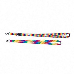 OEM/ODM Low MOQ Factory Cheap Price Free Sample Silk Screen Heat Transfer <b>Polyester</b> <b>Lanyard</b> Keychain - Product Image 1