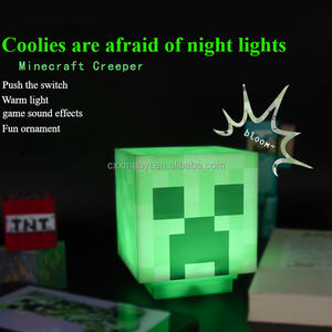 ไฟกลางคืน LED รูปทรงหินสีน้ำตาลอ่อน MC Game Torch ชาร์จผ่าน USB ใช้ตกแต่งห้องนอน โคมไฟตั้งโต๊ะ ของขวัญสำหรับเด็ก โคมไฟข้างเตียง - Product Image 6