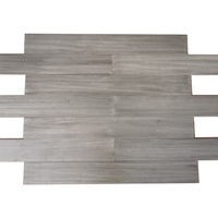 Plancher en bambou d'ingénierie de haute qualité Plancher en bambou massif Chêne en bois gaufré de couleur grise
