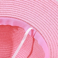 Haute qualité été rush herbe chapeau de paille Image pierre émaillée ceinture décorative crème solaire plage décontracté pêche en plein air en gros