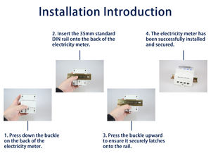 TuYa <span class=keywords><strong>WiFi</strong></span> Smart Energy Meter trifase a 3 fili e 4 fili telecomando con controllo tramite App Mobile - Product Image 6