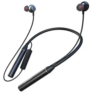GYM530 Nirkabel BT5.1 In-Ear Magnetik <span class=keywords><strong>Neckband</strong></span> Pemutar MP3 Kartu TF Earphone Baterai 800mah Memori Logam Headphone Olahraga - Product Image 1