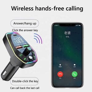 Émetteur FM sans fil double USB Type C PD 20W 3.1A Chargeur rapide <span class=keywords><strong>Bluetooth</strong></span> 5.0 Kit mains libres pour <span class=keywords><strong>voiture</strong></span> Modulateur FM <span class=keywords><strong>Radio</strong></span> de <span class=keywords><strong>voiture</strong></span> - Product Image 3