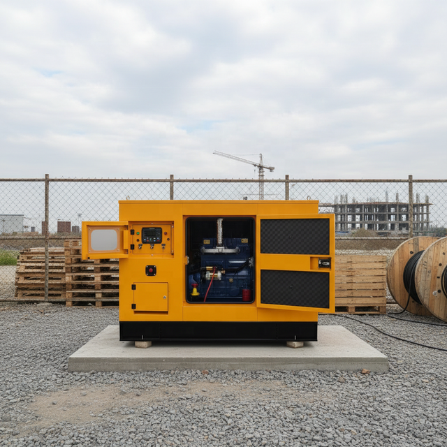 30kVA 3 Phase 400/230V Silent Diesel Generator with 8 Hours Fuel Tank for Construction & Backup Power
