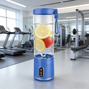 Blender portable rechargeable par USB, 2000 mAh, mode turbo à un bouton, sans BPA, étanche, puissant, pour smoothies glacés - Product Image 1