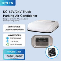 Nouveau climatiseur de toit 12V/24V DC alimenté par batterie pour voiture et camion - Capacité de réfrigération 1600-1800W, refroidissement 16-30