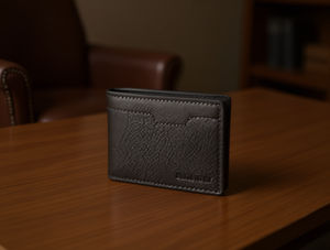 Portafoglio da Uomo in Vera Pelle, Sottile e Pieghevole, per Uso Quotidiano, Stile Minimalista Normcore MHT-10034 - Product Image 2