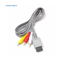 Câble AV pour console Wii, câble composite 3 RCA pour console Nintendo Wii, câble vidéo RCA, cordon audio vidéo
