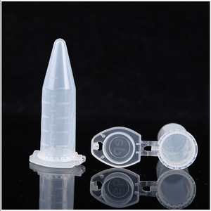 Tubos de centrífuga de plástico Yueside de 5 ml con fondo puntiagudo y tapa, consumibles de laboratorio de una sola fila, paquete de 100 tubos - Product Image 4