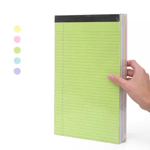 Wholesale Easy to Tear Assorted Color To-do List Notepad 5" X 8" Narrow Ruled Note Memo Pad Accpect Customized Magnetic