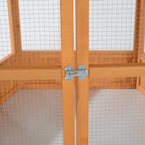 Bambu kuş kafesi: Retro seyahat, Budgie, Lovebird, Cockatiel için asılı kanca ve tepsi ile küçük papağan kafesi - Product Image 5