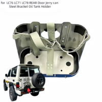 JOP4X4 Garantie 1 an pour Land Cruiser LC76 LC71 LC78 Support en acier pour bidon d'essence de porte arrière, support de réservoir d'huile