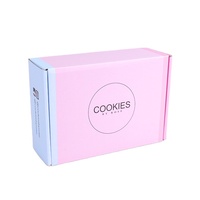 Caja de Cartón Corrugado para Envíos, Caja Plegable para Ropa, Negra y Rosa, Personalizable con Logotipo, Cajas de Envío para Comercio Electrónico