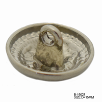 Accessoire chinois argent personnalisé marque lion logo bouton en métal en relief pour vêtements
