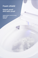 Fabrieks prijs slim toilet verlengde pot P-Trap/S-Trap compact formaat 675mm verwarmde zitting voet sensor spoeling nachtlampje vloermodel