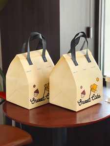 Sac d'isolation pour gâteaux en aluminium non tissé personnalisé avec poignée pour pizza, sushi, dessert, fête, livraison de nourriture, emballage à emporter - Product Image 3