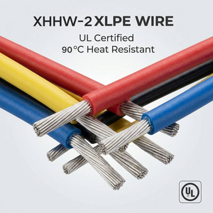 Cable Eléctrico Unipolar con Aislamiento XLPE XHHW-2, <span class=keywords><strong>Certificado</strong></span> UL, Personalizado OEM/ODM, para Instalación Fotovoltaica en Exteriores - Product Image 1