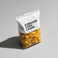 Sachets d'emballage en gros pour tortillas de banane et de maïs, sachets scellés à l'arrière pour aliments soufflés, chips de pommes de terre, sachets de collation thermoscellables