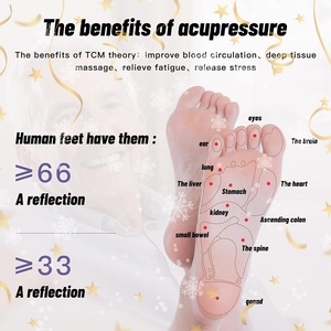 Meridiaan Spier Relaxatie Voet Acupressure Punt Ontspannen Reliëf Plantaire Acupoint Magnetische Kralen Voet Massage Roller Tools - Product Image 5