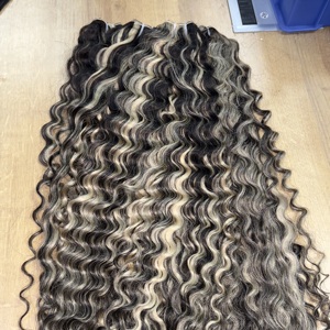 Spedizione Rapida, Extension di <span class=keywords><strong>Capelli</strong></span> Umani Veri con Balayage Ombré <span class=keywords><strong>Marrone</strong></span> e Riflessi Biondo <span class=keywords><strong>Cenere</strong></span>, Ciocche Cucite da Hunan - Product Image 5