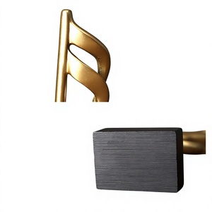 Ornements minimalistes en forme <span class=keywords><strong>de</strong></span> <span class=keywords><strong>notes</strong></span> <span class=keywords><strong>de</strong></span> <span class=keywords><strong>musique</strong></span>, artisanat décoratif en résine pour salon, armoires à vin, meubles TV, bureau, décoration <span class=keywords><strong>de</strong></span> la maison - Product Image 5