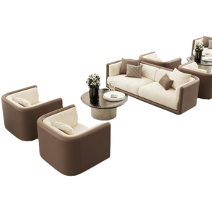 Sales Office Negotiates Sofa Combination Modern Hotel Lobby Reception Seat Beauty Salon Club Sofa Furniture