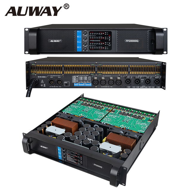 Pro Audio Power Amplifier FP20000Q Class TD Metal 4-Channel Professional Audio Amplifier