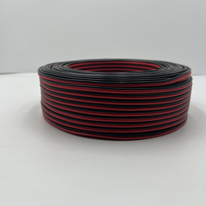 Thương mại nước ngoài xiniutou RVB đỏ đen ngắn Meter CCA lõi kép song song LED âm thanh giám sát ánh sáng Loa PVC cuộn dây không che chắn - Product Image 3