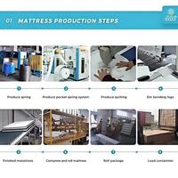 Matelas de luxe pour hôtel 5 étoiles, taille simple, ressorts ensachés individuellement, latex, convertible, pour chambre à coucher - Vente en gros