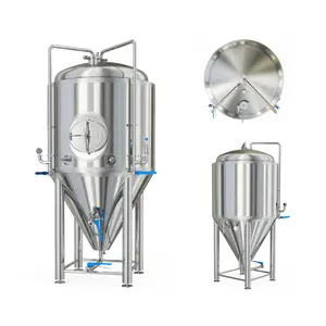 CARRY BREWTECH 500L 1000L 2000L Kombucha Commercial Brewing Kit Conical Pressured Fermentation Vessel Fermenting Tank
