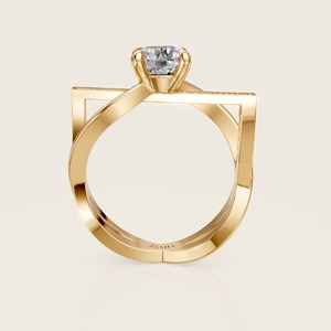 Bague de mariage élégante avec un design royal et un artisanat intemporel, parfaite pour symboliser l'amour éternel - Product Image 2