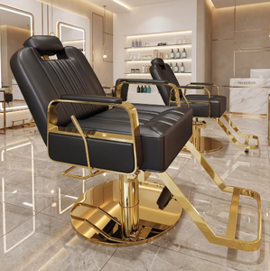 Chaise de barbier inclinable de style moderne de haute qualité, multifonctionnelle avec cuir chaud pour hôtels, salons de beauté, spas - Product Image 1