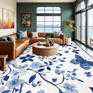 Alfombra de poliéster hecha a mano de Jacquard Rectangular clásica con imagen personalizada para sala de estar y dormitorio para adolescentes-Alfombra de suelo de área grande de 7 '5' - Product Image 5