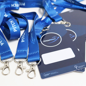 KOFEI Printable Plastic Exhibition ID VIP Pass Badge Card Event Badge With Lanyard for Conference