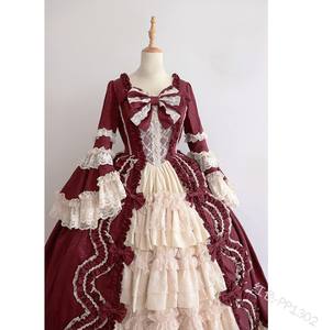 2022 mignon Lolita <span class=keywords><strong>princesse</strong></span> <span class=keywords><strong>robe</strong></span> pour femmes en mousseline de soie couture <span class=keywords><strong>grande</strong></span> balançoire jupes arc dentelle Anime Cosplay tout match adultes Halloween - Product Image 5