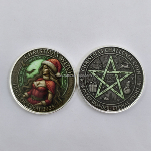 Moneda <span class=keywords><strong>de</strong></span> Metal <span class=keywords><strong>de</strong></span> Bruja para Regalos Navideños y <span class=keywords><strong>de</strong></span> Halloween al por Mayor - Product Image 5